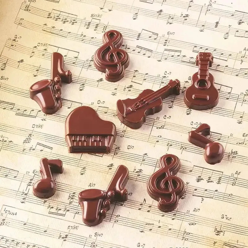 Pack X2 Moldes De Chocolate Moldes De Silicona Instrumentos Bordó