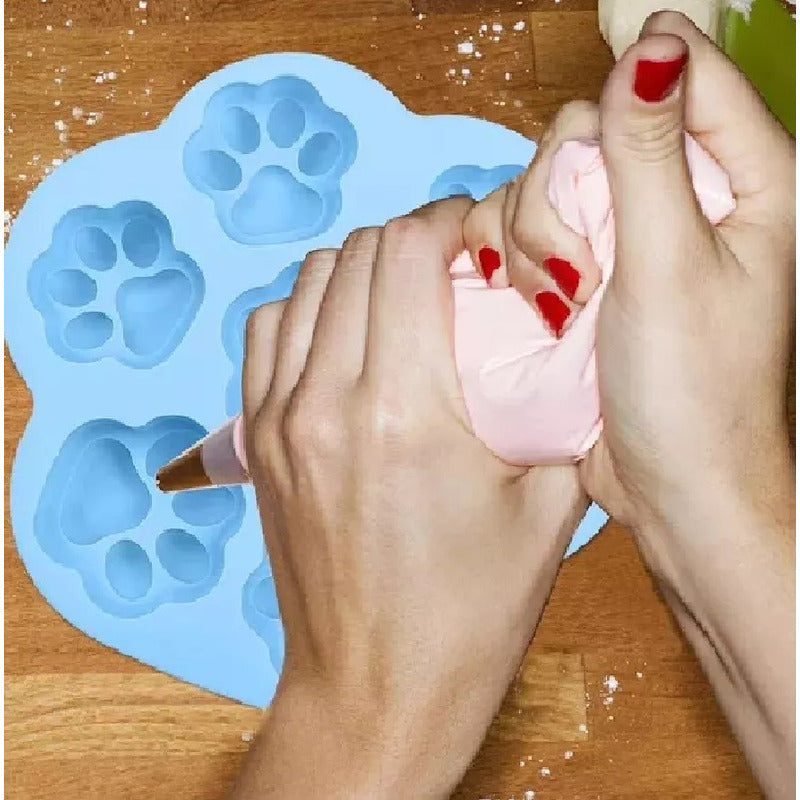 Pack X2 Moldes De Chocolate Moldes Silicona Patitas Patas  Multicolor