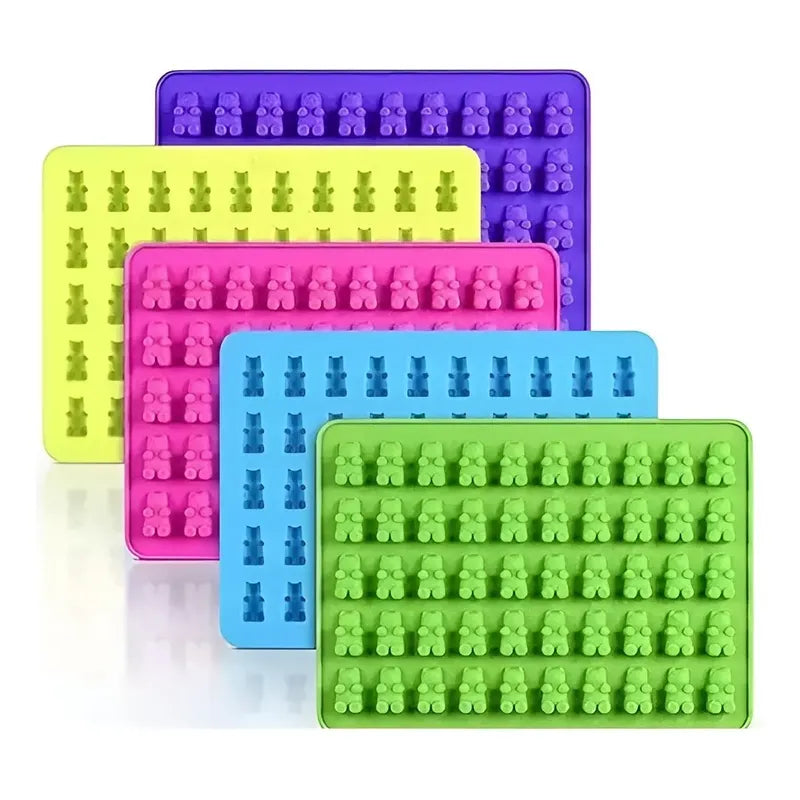 Molde De Silicona Ositos Moldes Silicona Reposteria 50 Osito Multicolor-146366