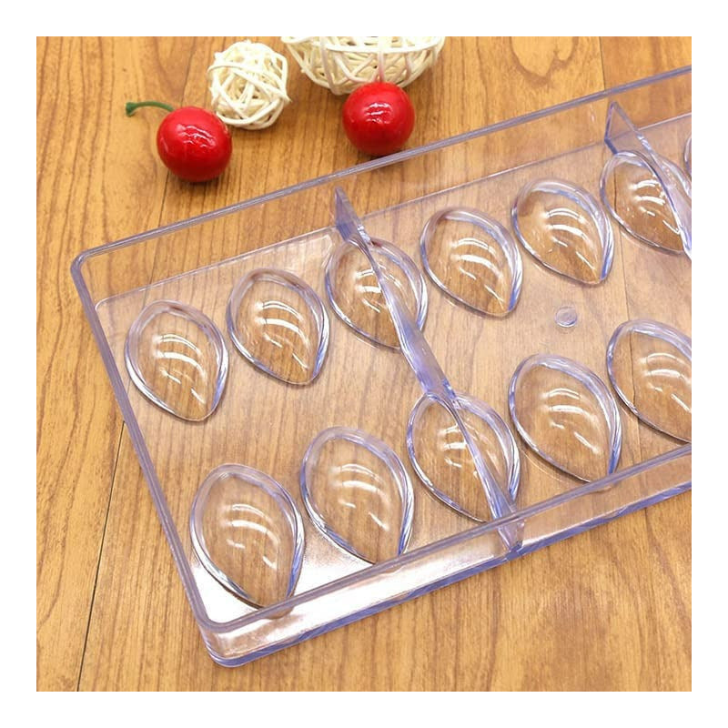 X2 Moldes Chocolate Ovalado + Moldes Policarbonato Diamante Transparente