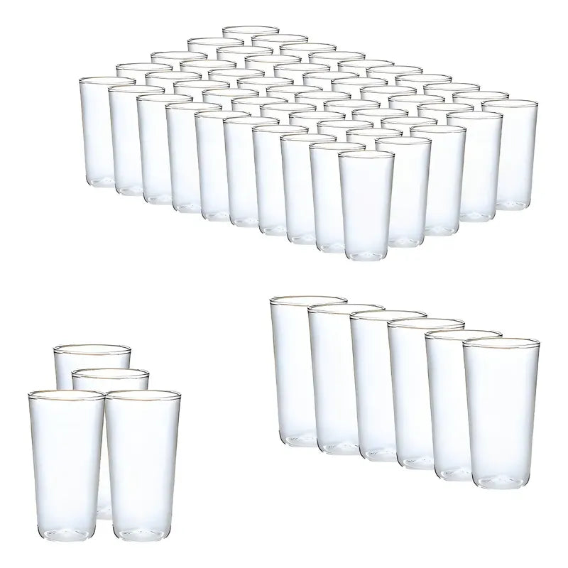 80 Set Vasos Desechables Vaso Plastico Vasos Acrilicos 300ml Vasos Desechables De Plástico Transparente Para Fiestas Y Bodas Vasos De Fiesta Resistentes Vaso Reutilizables Resistentes Pasteleriuscl
