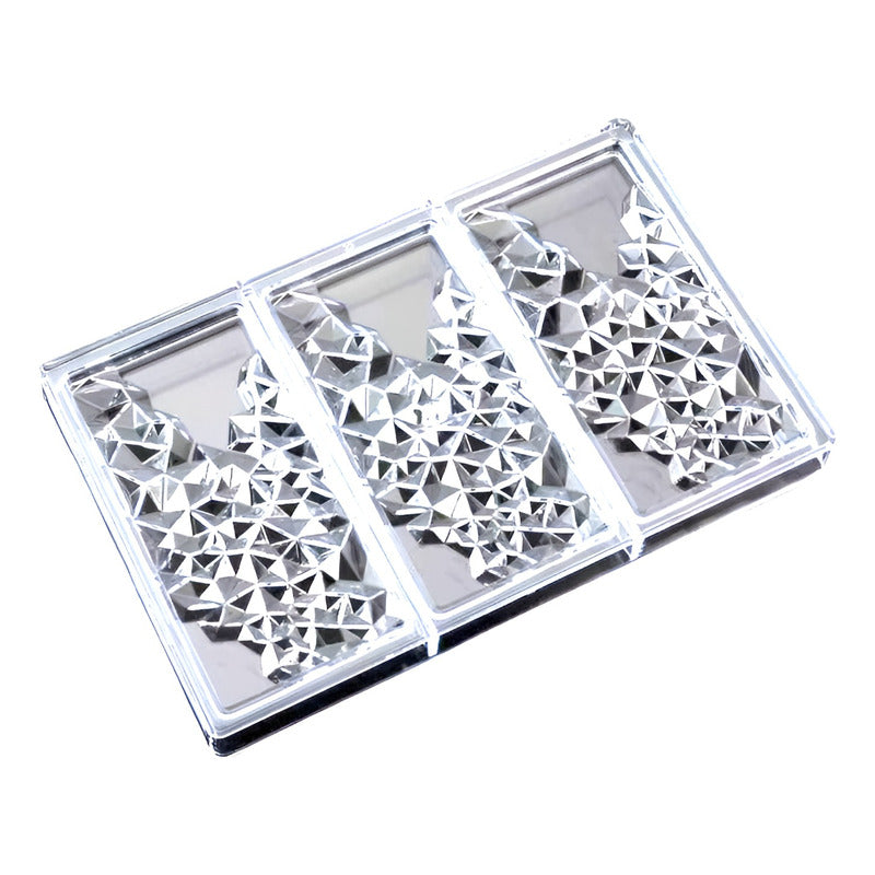 Set 2 Molde De Chocolate Molde Policarbonato Barra Cristal 3 Transparente