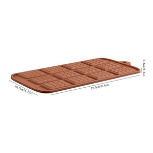 6 Moldes De Chocolate Molde Barra Chocolate Silicona Barrita Marrón