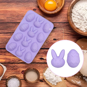 Moldes Chocolate Huevo Pascua Molde Silicona Reposteria 12c