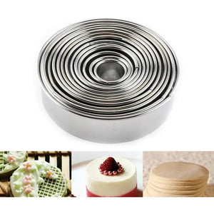 14 Moldes Galletas Circulo Molde De Galleta Cortador Cortador Galleta Molde Galleta Cortador De Galletas Insumos... Plateado