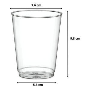 100 Vasos Acrilico Vasos Plasticos Reutilizables 10oz/299ml