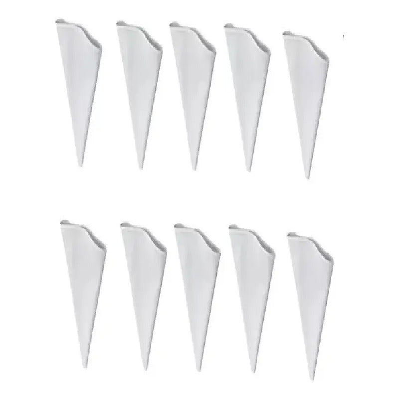 X10 Manga Pastelera Profesional Cocina Decorador Torta Mangas De Tela 40cm Color Blanco Manga Reposteria Pasteleras Bolsas De Tela Reutilizables Para Decoración De Pasteles Suministros Pasteleriuscl