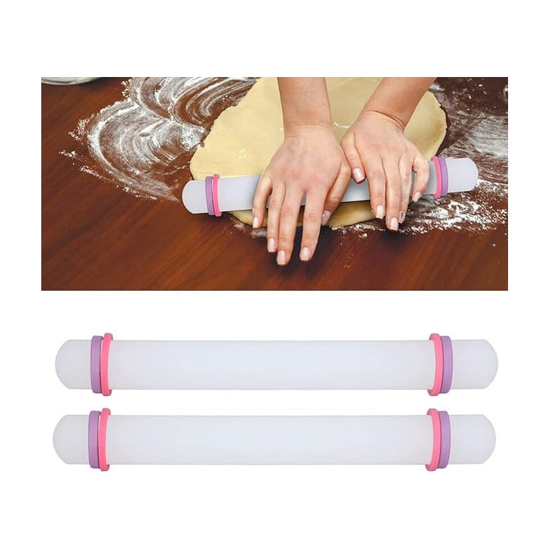 Uslero Rodillo Fondant Rodillo Para Fondant 22cm Blanco