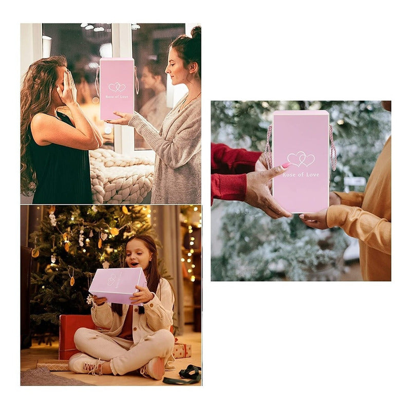 2 Rosas Eternas Rosa Eterna Rosa Preservada Led San Valentin