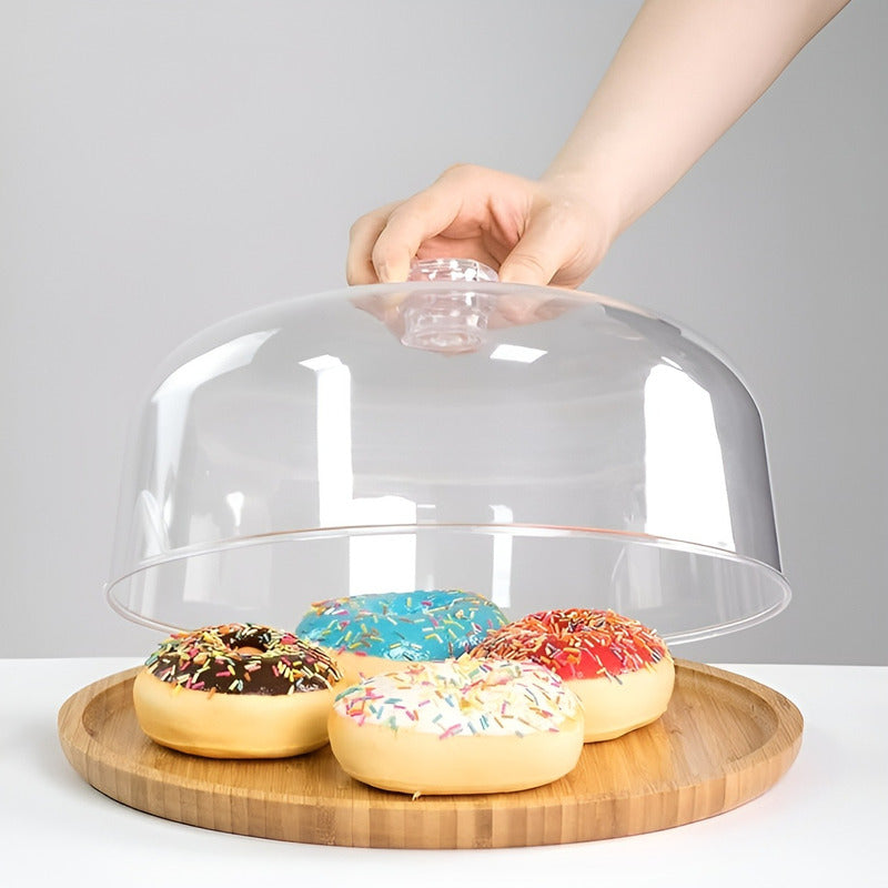 Base Para Tortas Porta Torta Con Tapa Porta Cupcakes 33cm Caqui