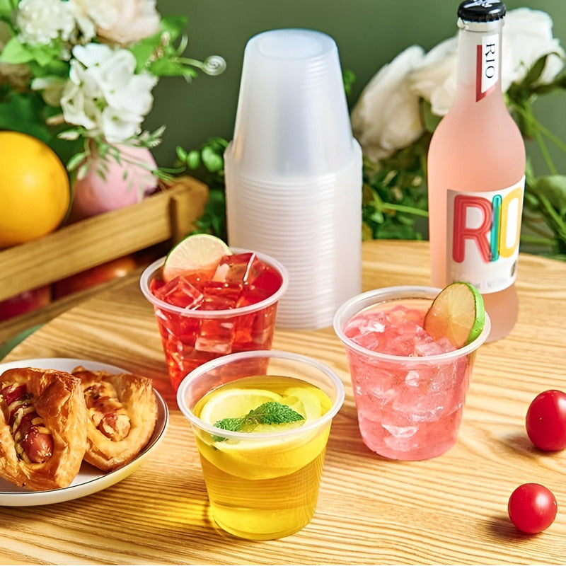 150 Vasos Plasticos Vasos Desechables Vaso Pequeño 5oz 148ml Transparente