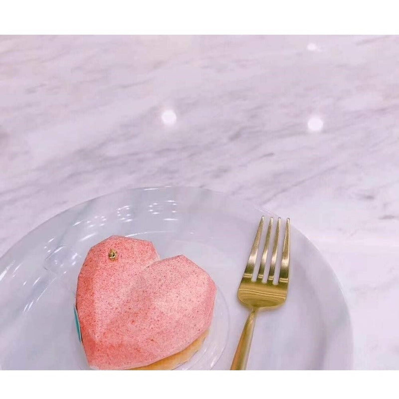 X2 Molde Mini Corazon Diamante Mini Corazón Geometrico 8 - Marrón