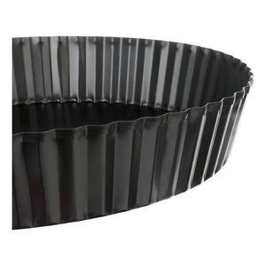 Molde Desmontable Moldes Desmontables Moldes Reposteria 28cm Borde Acanalado Parte Inferior Extraíble Revestimiento Resistente Para Hornear Quiche Perfectos Para Tartas De Frutas Pasteleriuscl Gris