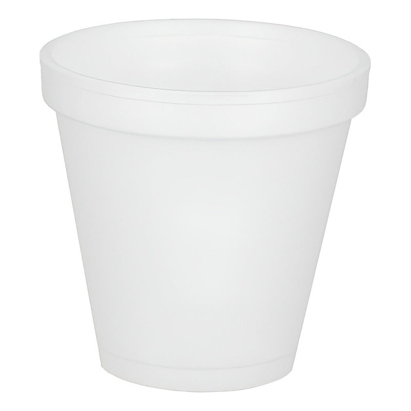 50 Vasos Desechables Vasos Plumavit Termico Vaso 6oz/177ml Blanco
