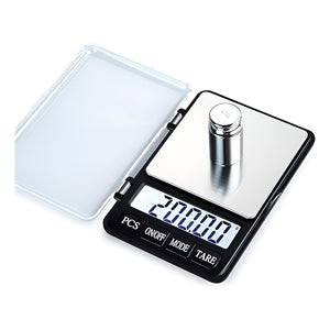 Balanza Digital Bascula Comercial Pesas Digitales 600g/0.01g - Negro