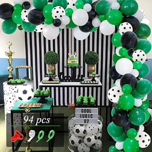 Arcos De Globos Decoracion Globos Verde Globos Futbol 94pcs