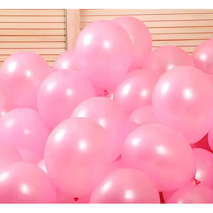 Pack 50 Set De Cumpleaños Globos Cumpleaños Globo Metalizado Globos Metalizados Cotillon Fiestas Accesorios Para Fiesta... Rosa