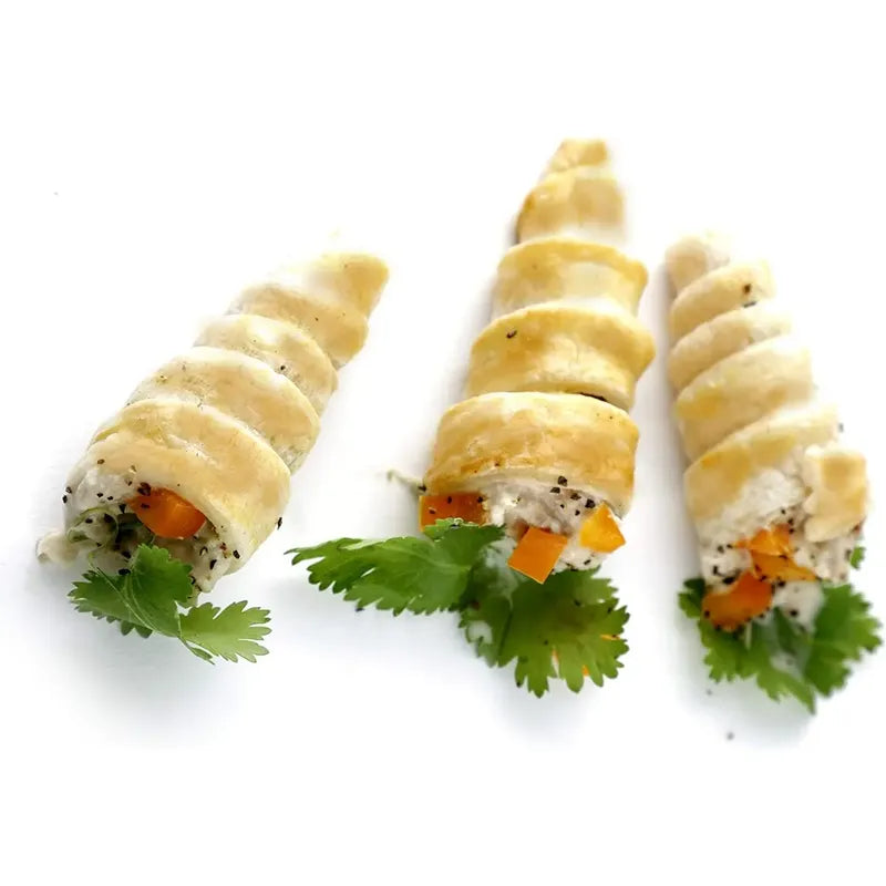 Pack X6 Cono Molde Para Cannoli Cachito Croissant Pan Danes Gris Claro