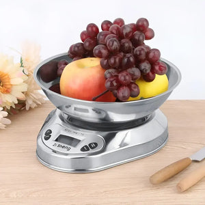 Pesa Gramera Pesa Digital Cocina Balanza Cocina 5kg/0.1g Pesa De Comida Pesa De Alimentos Balanza Digital Cocina Pesa Cocina Bascula Cocina Gramera Digital Balanza De Cocina Digital Pasteleriuscl