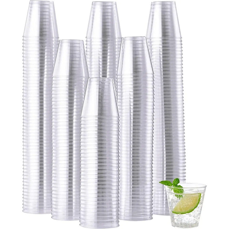 25 Set De Vasos Shot Postres Pocillos Vasos Plastico 88 Ml Mini Vasos Reutilizables Para Aperitivos Vasos De Postre Taza... Transparente