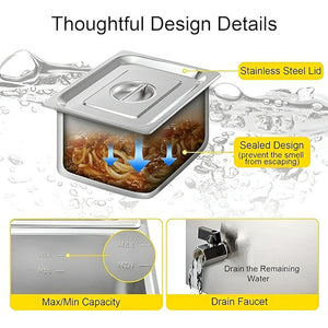 Chafer Buffet Electrico Baño Maria Bufetera 3 Depositos 5.5l