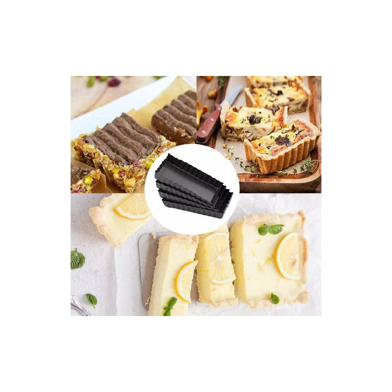 Pack X12 Molde Desmontables Moldes Rectangular Individual Gris