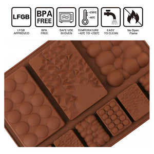 Moldes De Silicona Reposteria Moldes Para Chocolate Gofres