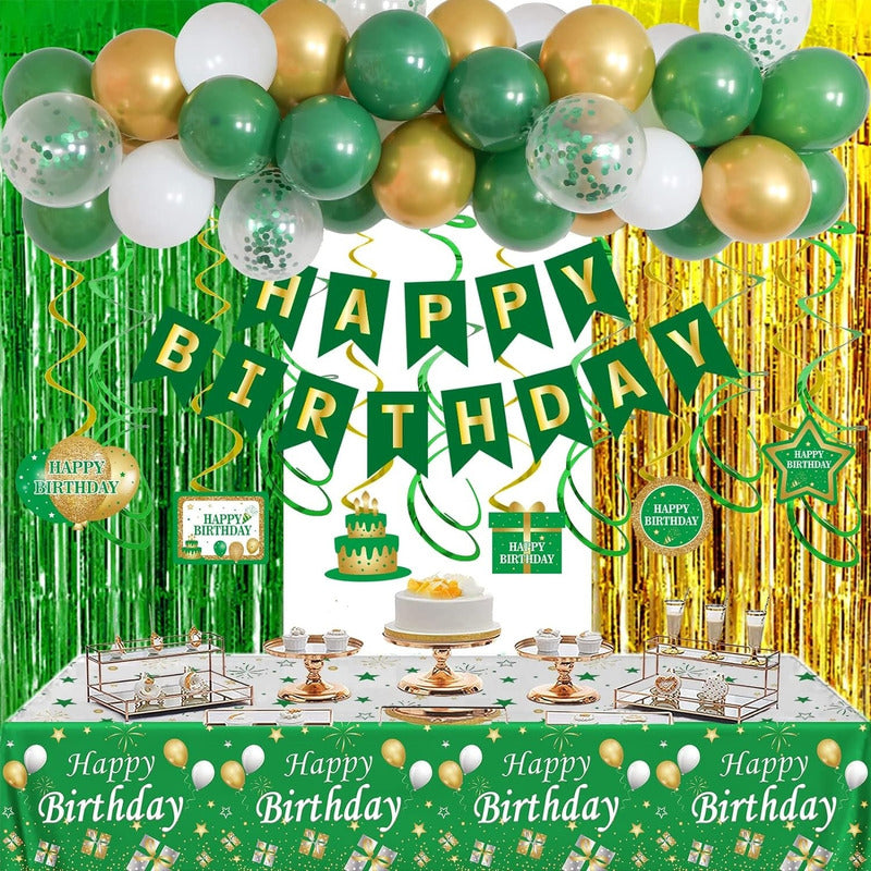 Cortina Verde Guirnaldas Cumpleaños Guirnalda Cumpleaños 2m Verde 101065 Cortina De Cumpleaños Verde 101065