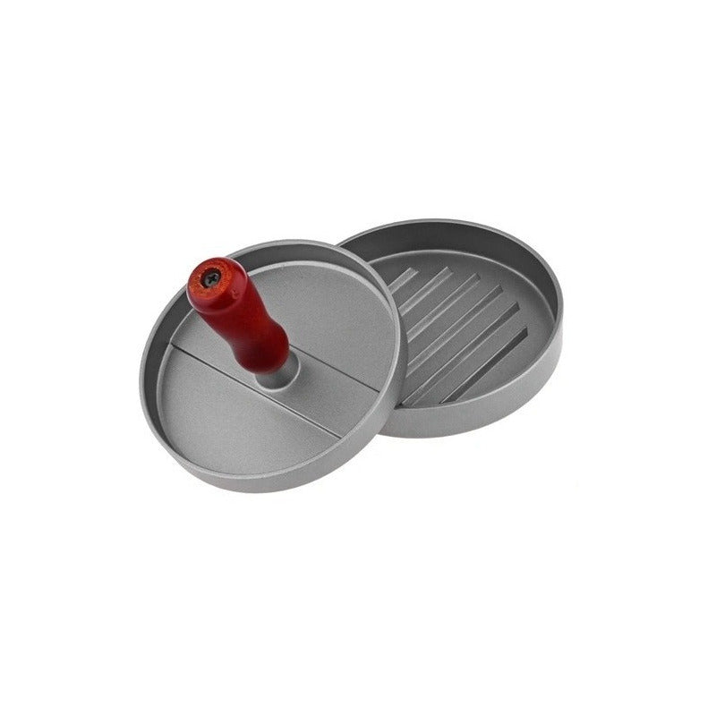 Prensa Para Hamburguesas Molde Hamburguesa Aluminio Parrilla Gris