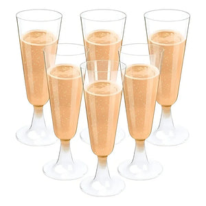 20 Copas De Champagne Copa Acrilico Copas Champaña 5oz/162ml Copas De Acrílico Set De Copas Champagne Copas Desechables... Transparente