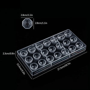 Pack 4 Moldes Chocolate Molde Chocolate Policarbona Diamante