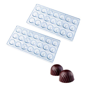 2 Moldes Chocolate Moldes De Chocolate Policarbonato Trufa