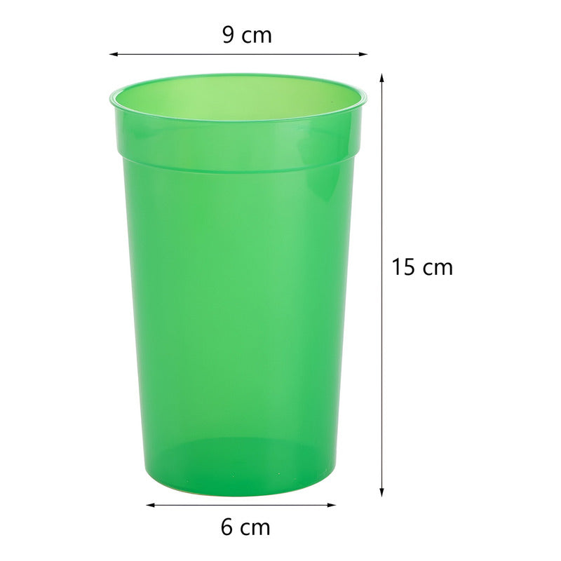12 Vasos Plasticos Vasos Reutilizables Plasticos Vasos 450ml Multicolor