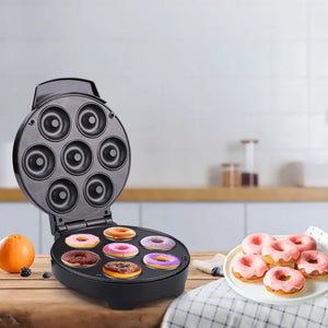 Maquina Para Donas Maquina De Donuts Mini Donas 1000w 7cav Máquina De Donas Eléctrica Máquina Para Donuts Equipo... Negro