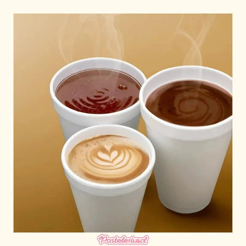 Set 50 Vasos Termicos Vasos Desechables Vaso Descartable Vasos De Plumavit Vaso Cafe Vaso Plumavit Vaso De Cafe Vaso Para Te Vaso De Te Vaso De 8oz Vaso De Cafe 8oz 240ml Pasteleriuscl
