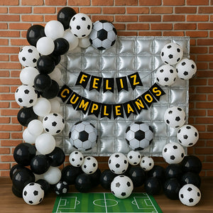 Set De Globos Decoracion Cumpleaños Futbol Cotillon Fiestas