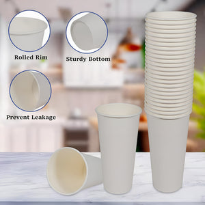 50 Vasos Polipapel Vaso Sin Tapa Vaso Blanco Vaso Cafe 16oz