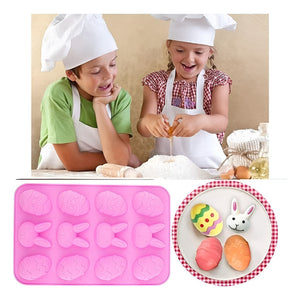 Moldes Chocolate Huevo Pascua Molde Silicona Reposteria 12c