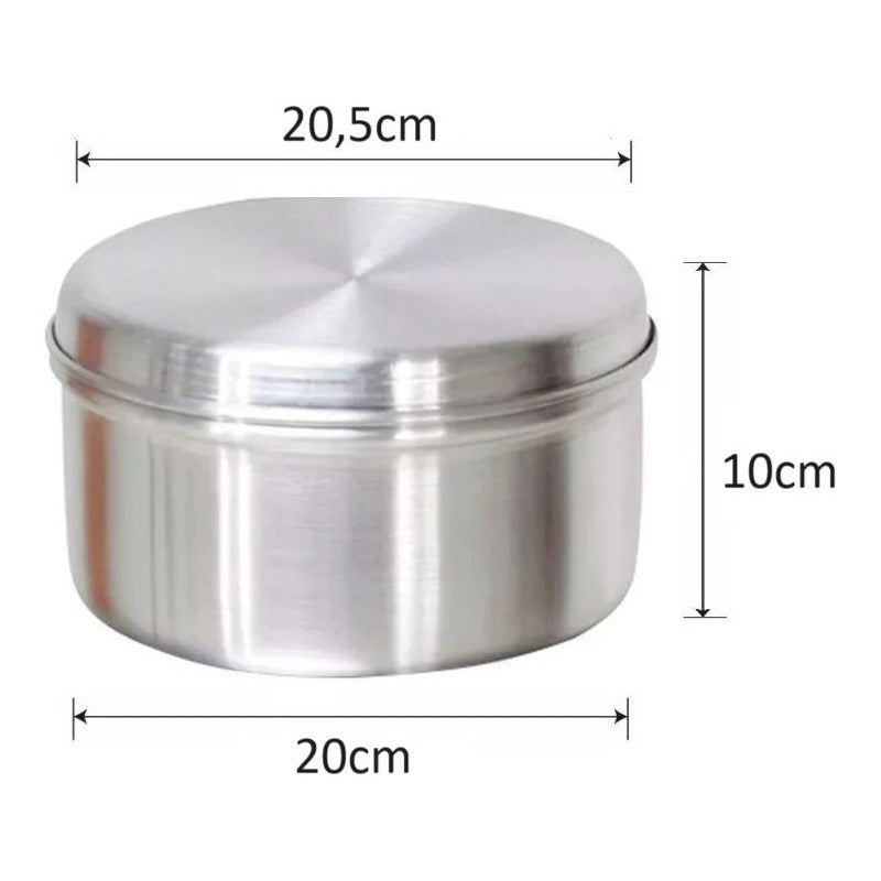 Molde Quesillero Quesillera Molde Leche Asada Molde Flan 20c Gris 20cm