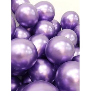 25 Set De Cumpleaños Globos Cumpleaños Globo Metalizado 0016 Color Violeta 0016