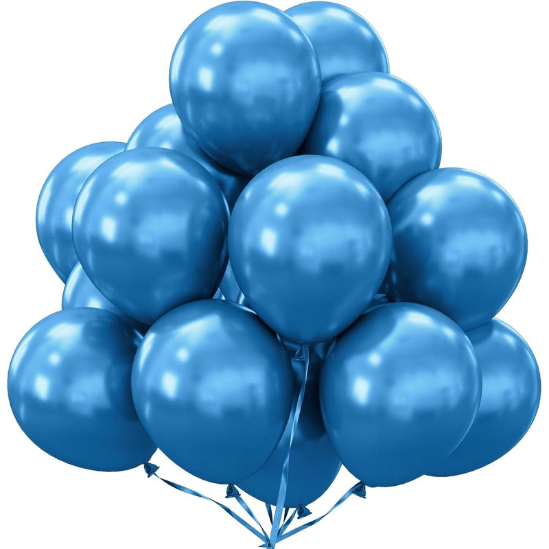 25 Set De Cumpleaños Globos Cromados Globos Cumpleaños 25cm