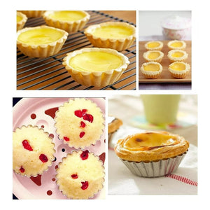 Pack 24 Molde Mini Tartaleta Tarta Moldes Para Reposteria
