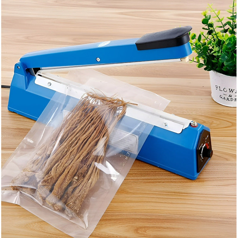 Sellador De Bolsas Selladora Termica Selladora Plastico 20cm Azul