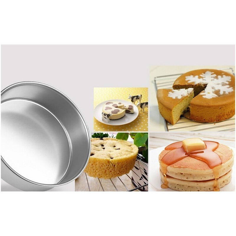 Molde De Aluminio Para Torta Molde Desmontable Molde 30x10cm Gris Desmontable Aluminio 30x10cm