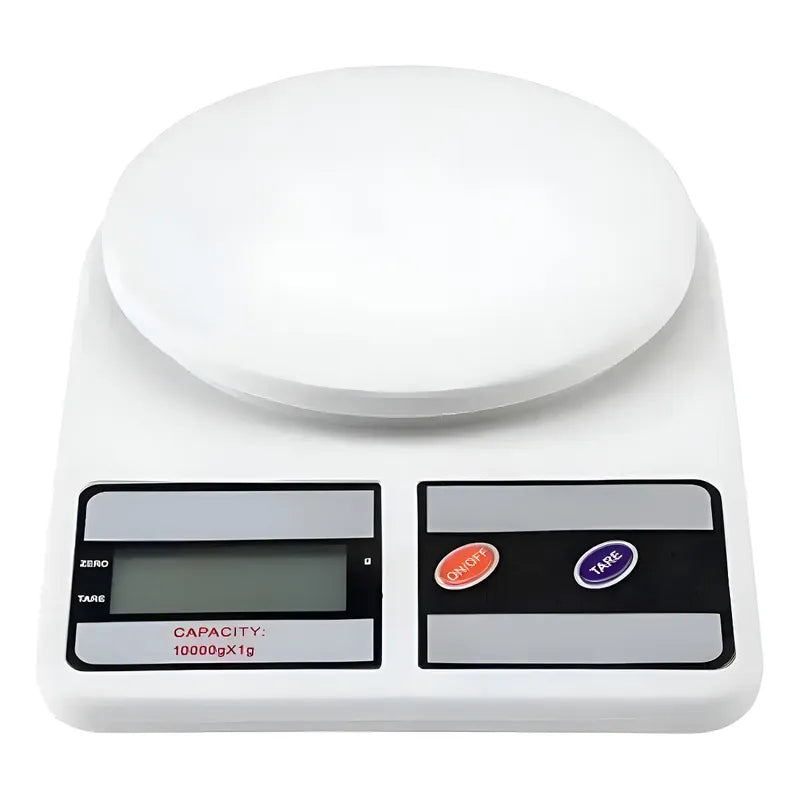Balanza Pesa Digital Para Alimentos Cocina Chef Comercio Capacidad Máxima 10 Kg Color Blanco