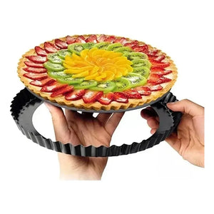Molde Redondo Metal 24cm Antiadherente Pastelería Pasteleriuscl Gris