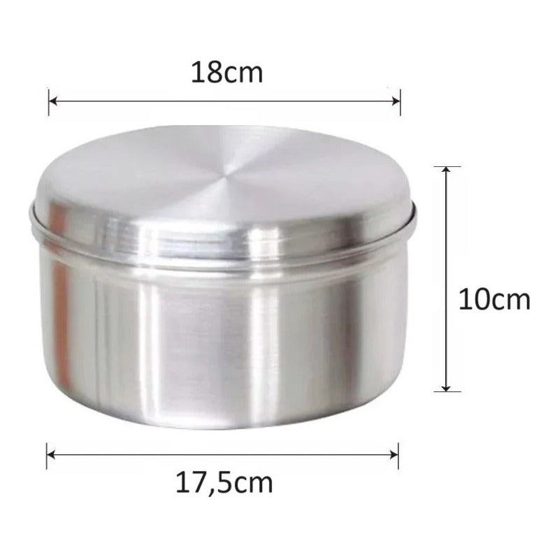 Molde Quesillero Quesillera Molde Leche Asada Molde Flan 18c Gris 18cm