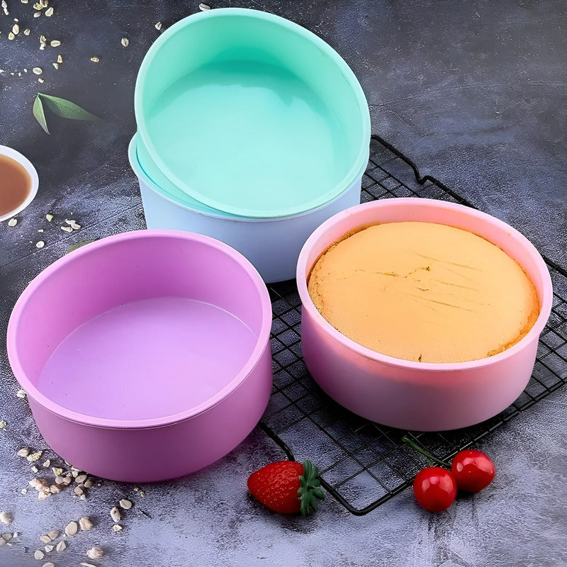 X2 Molde Silicona Molde De Torta Molde De Silicona Mini 20cm - Multicolor / Pequeño 20cm