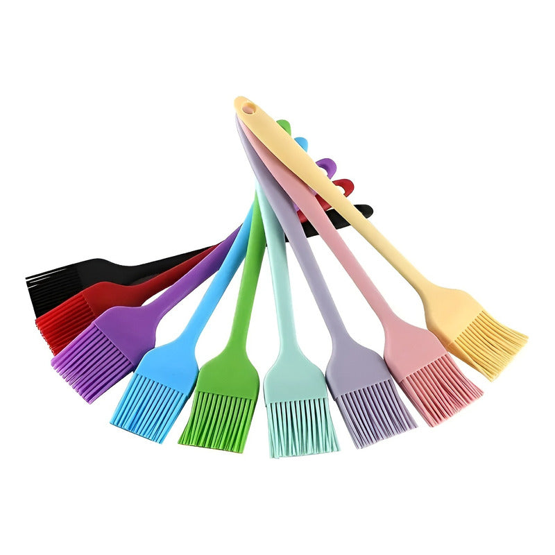 Brochas De Silicona Reposteria Utensilios Cocina Pincel 26cm Multicolor