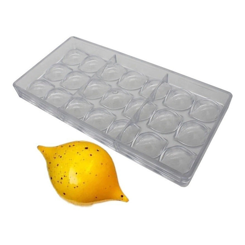 Moldes Chocolate Moldes De Chocolate Policarbonato Limon Gris